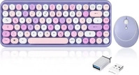 Perixx 11833, Perixx PERIDUO-713 Purple DE Funk Tastatur Maus-Set Deutsch QWERTZ Lila