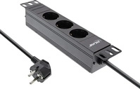 InLine 16420I, InLine 10" Steckdosenleiste - 3-fach Schutzkontakt - ohne Schalter -