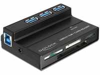 DeLock 91721, DeLOCK USB 3.0 Card Reader All in 1 + 3 Port USB 3.0 Hub - Kartenleser