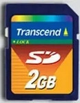 Transcend TS2GSDC, Transcend Flash-Speicherkarte - 2 GB - SD