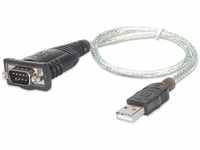 Manhattan 205146, Manhattan USB-A to Serial Converter cable, 45cm, Male to Male,