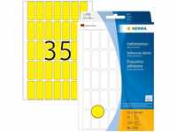 HERMA 2351, HERMA - Permanenter Klebstoff - Gelb - 12 x 30 mm 1120 Etikett(en) (32