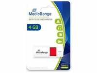 MEDIARANGE MR970, MediaRange - USB-Flash-Laufwerk - 4 GB - USB 2.0 - weiß, Rot