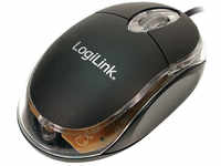 Logilink ID0010, LogiLink Mini with LED - Maus - rechts- und linkshändig - optisch -