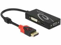 DeLock 62902, DeLOCK - Videokonverter - DisplayPort - DVI, HDMI, VGA - Schwarz -