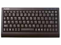 KEYSONIC ACK-595C+BLACK, KeySonic ACK-595 C+ - Tastatur - PS/2, USB - Schwarz -