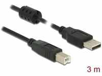 DeLock 84898, Delock - USB-Kabel - USB (M) zu USB Typ B (M) - USB 2.0 - 3 m - Schwarz