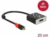 DeLock 63312, DeLOCK - Externer Videoadapter - VL100 - USB-C - DisplayPort - Schwarz