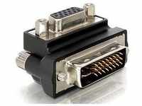 DeLock 65172, Delock - VGA-Adapter - HD-15 (VGA) (W) zu DVI-I (M) - 90° Stecker