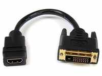 StarTech HDDVIFM8IN, StarTech.com HDMI auf DVI Adapter 20cm - DVI-D (25 pin)