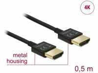 DeLock 84786, DELOCK Kabel HDMI-A > HDMI-A 3D 4K 0,5 m
