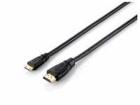 Equip 119306, equip micro HDMI adapter - HDMI-Kabel mit Ethernet - HDMI männlich zu