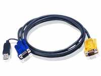 Aten 2L-5202UP, ATEN 2L-5202UP - Tastatur- / Video- / Maus- (KVM-) Kabel - USB, HD-15