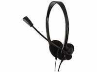 Logilink HS0001, LogiLink Deluxe - Headset - On-Ear - kabelgebunden - Schwarz