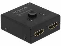 DeLock 64072, DeLock HDMI 2 - 1 bidirectional 4K 60 Hz compact - Retail Box -