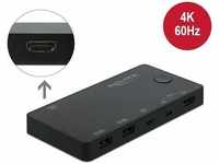 DeLock 11477, DeLock HDMI / USB-C KVM Switch 4K 60 Hz with USB 2.0 - KVM-/USB-Switch