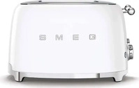 SMEG TSF03WHEU, SMEG TSF03WHEU, 4 Scheibe(n), Wei&szlig;, Edelstahl, Tasten, 50's Style,