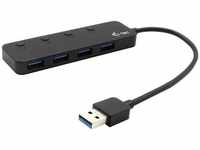 I-TEC U3CHARGEHUB4, i-Tec USB 3.0 Metal HUB 4 Port with individual On/Off Switches -