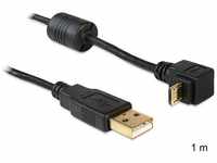 DeLock 83148, Delock - USB-Kabel - USB (M) zu Micro-USB Typ B (M) - 1 m - 90°