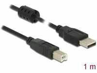 DeLock 84895, Delock - USB-Kabel - USB (M) zu USB Typ B (M) - USB 2.0 - 1 m - Schwarz