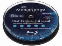 MEDIARANGE MR500, MediaRange Inkjet Fullsurface-Printable - 10 x BD-R - 25 GB 6x -