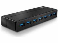 LINDY 43228, Lindy 7 Port USB 3.0 Hub mit Ladefunktion - Hub - 7 x USB 3.1 Gen 1 -