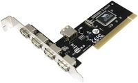 LogiLink PC0028, LogiLink PCI Card USB 2.0 4+1 Port - USB-Adapter