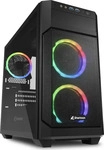 Sharkoon V1000 RGB, Sharkoon V1000 RGB - microATX - Seitenteil mit Fenster