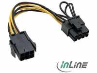 InLine 26626, InLine - Netzteil - 6-poliges PCIe Power (M) zu 8-poliger PCIe...