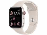 Apple MNPT3FD/A, Apple Watch SE (GPS + Cellular) - 44 mm - Starlight Aluminium -