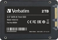 Verbatim 49354-483, Verbatim Vi550 S3 - SSD - 2 TB - intern - 2.5" (6.4 cm)