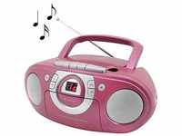Soundmaster SCD5100PI, Soundmaster CD-Boombox UKW,Kassettenplayer SCD5100PI pink