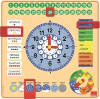 JUMBO Spiele Kalenderuhr Gro&szlig;format quadratisch