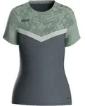 JAKO Iconic T-Shirt Damen Grau Gr&uuml;n F852 34