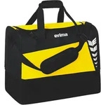 Erima Six Wings Sporttasche mit Bodenfach Gr. M Gelb Schwarz M