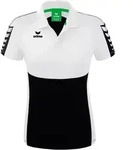 Erima Six Wings Poloshirt Damen Schwarz Weiss 38