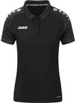 JAKO Performance Polo Damen Schwarz Grau F804 34