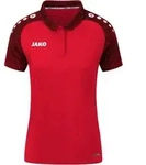 JAKO Performance Poloshirt Damen Rot Schwarz F101 44