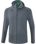 Erima Liga Star Kapuzenjacke Kids Grau Schwarz 104