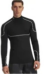 Under Armour Cold Weather Grid Longsleeve Mock T-Shirt Schwarz F001 S