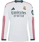 adidas Real Madrid Authentic Trikot Langarm Home 2026/2027 Wei&szlig; S