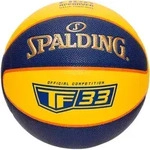 Spalding TF-33 FIBA Composite Basketball Blau Gelb 6