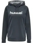 Hummel Cotton Logo Hoody Damen Blau F8571 XS