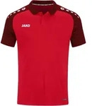 JAKO Performance Poloshirt Kids Rot Schwarz F101 140