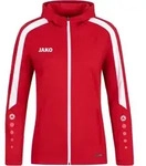 JAKO Power Kapuzenjacke Damen Rot Weiss F100 34