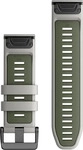 Garmin 010-13281-08, Garmin QuickFit 26 Silikon Armband, grau/moosgr&uuml;n