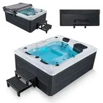 Outdoor Whirlpool Oasis mit Treppe