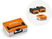 STIHL Akku-Power Box Gr&ouml;&szlig;e S Set, 2&times; AP 300 S (281 Wh) + AL 501...