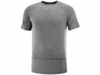 Salomon LC2050500-DEEP BLACK-S, Salomon Herren Cross Run T-Shirt (Größe S,...