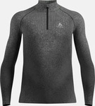 Odlo 196282-15000-L, Odlo Blackcomb Eco Half Zip Herren Langarm Unterhemden schwarz